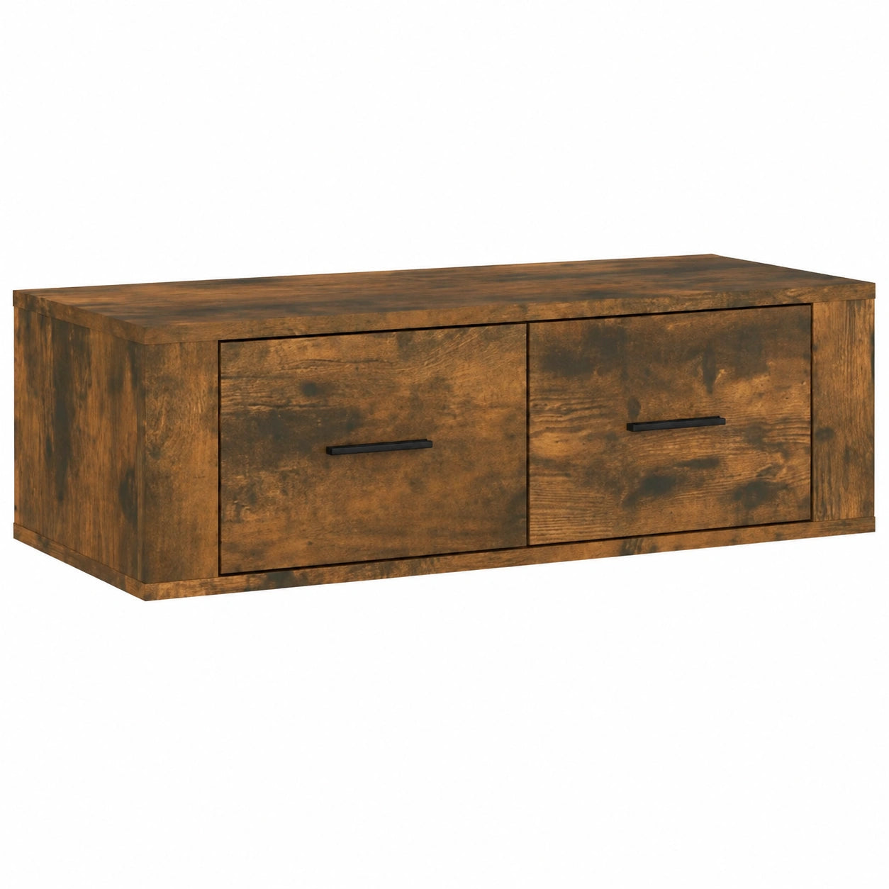 Moderner TV-Schrank aus Räuchereiche 80x36x25cm, wandmontiertes Medienregal für Wohnzimmer