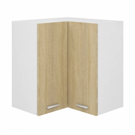Eckschrank Lyon aus Sonoma-Eiche 57x57x60 cm, Praktischer Küchen-Hängeschrank