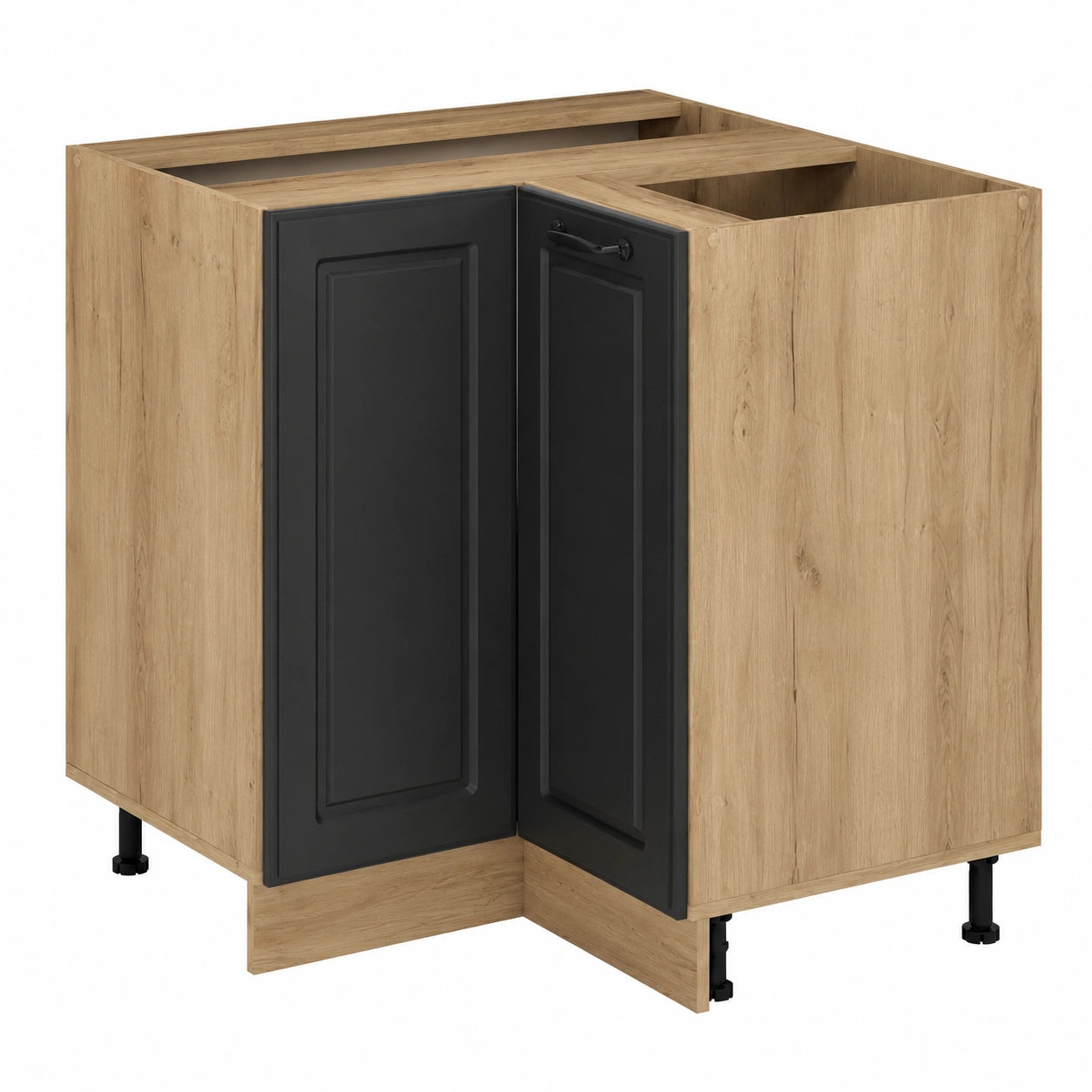 Vicco Eckunterschrank R-Line, Anthrazit Landhausstil, 75,6 cm, flexibel kombinierbar