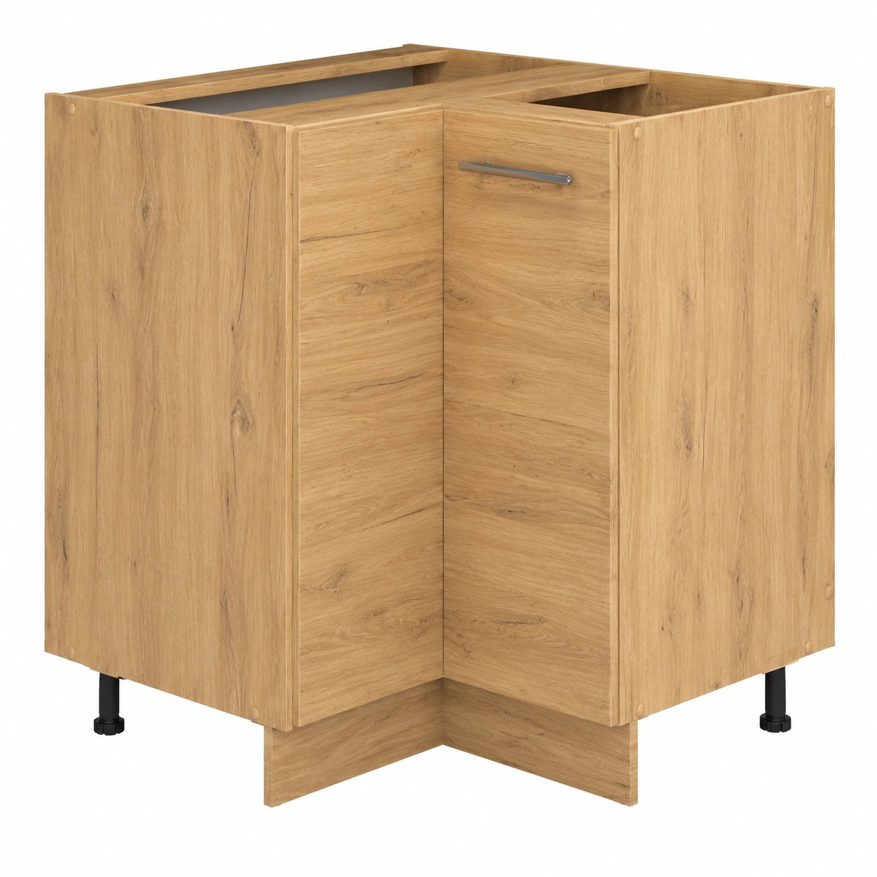 Vicco Eckunterschrank Fame-Line, Eiche Goldkraft, 80,5 cm, ideal für modulare Kombinationen