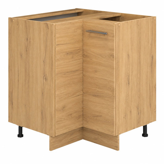 Vicco Eckunterschrank Fame-Line, Eiche Goldkraft, 80,5 cm, ideal für modulare Kombinationen