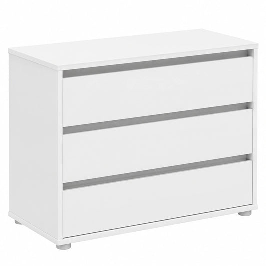 Moderne Weiße Kommode für Schlafzimmer und Flur, Großes Sideboard