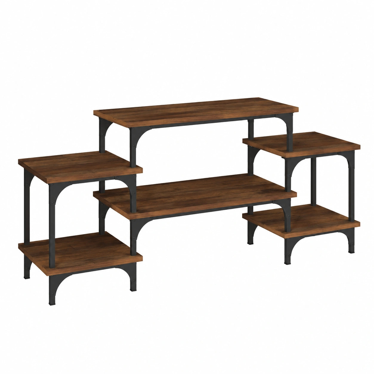 Moderner TV-Schrank aus Holzwerkstoff, Eichenoptik, 117x35x52 cm