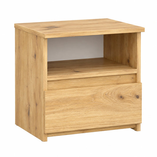 Eleganter Nachttisch aus Artisan Eiche mit Schublade, 40 cm